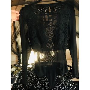 (4 for $20) 
Mesh Black Body Suit